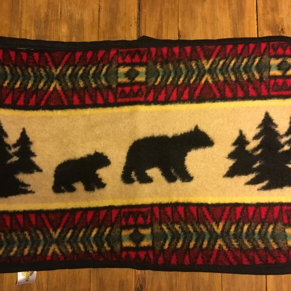 earth ragz bear Pillow Cover Rustic Cabin Lodge Forest Native American Pattern - Picture 9 of 16